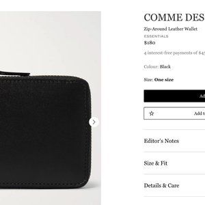 COMME DES GARCONS WALLET